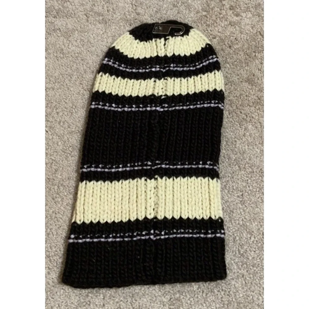 Wild Fable Womens Cream Black Striped Balaclava Winter Hat Ski Mask‎ OS
